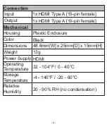 Preview for 6 page of C4i HDV-R65 User Manual