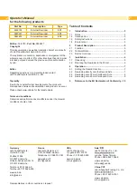 Предварительный просмотр 2 страницы Cab Technology 5943251 Operator'S Manual