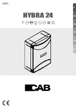 Предварительный просмотр 1 страницы CAB 1-10010 Manual