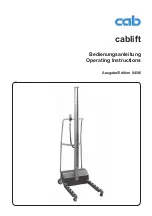 Предварительный просмотр 1 страницы CAB 1000/BR80 8914615 Operating Instructions Manual