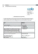 Preview for 13 page of CAB 3014 Assembly Instructions Manual