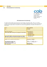 Preview for 14 page of CAB 4114 Series Service Manual