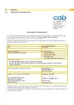 Preview for 11 page of CAB 5314 Service Manual