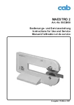 Preview for 1 page of CAB 8933900 Instructions For Use And Service