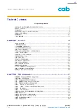 Preview for 4 page of CAB A Series Programming Manual
