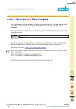 Предварительный просмотр 44 страницы CAB A Series Programming Manual