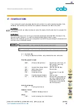 Предварительный просмотр 49 страницы CAB A Series Programming Manual