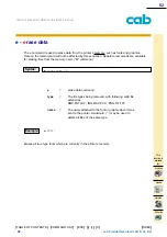 Предварительный просмотр 52 страницы CAB A Series Programming Manual