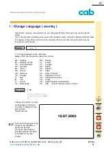 Предварительный просмотр 57 страницы CAB A Series Programming Manual