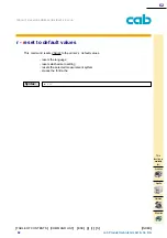 Предварительный просмотр 62 страницы CAB A Series Programming Manual