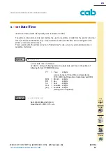 Предварительный просмотр 63 страницы CAB A Series Programming Manual