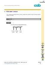 Предварительный просмотр 67 страницы CAB A Series Programming Manual