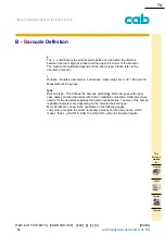 Предварительный просмотр 74 страницы CAB A Series Programming Manual