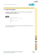 Предварительный просмотр 131 страницы CAB A Series Programming Manual