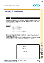 Предварительный просмотр 199 страницы CAB A Series Programming Manual