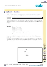 Предварительный просмотр 200 страницы CAB A Series Programming Manual