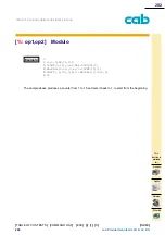 Предварительный просмотр 202 страницы CAB A Series Programming Manual