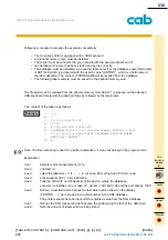 Предварительный просмотр 236 страницы CAB A Series Programming Manual