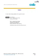 Предварительный просмотр 249 страницы CAB A Series Programming Manual
