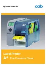 CAB A+ Operator'S Manual preview