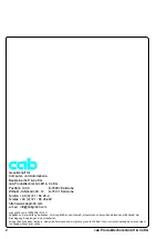 Preview for 2 page of CAB A3 Operator'S Manual