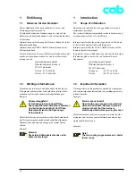 Предварительный просмотр 5 страницы CAB A3 Service Manual