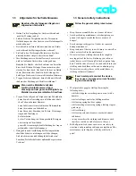 Предварительный просмотр 6 страницы CAB A3 Service Manual