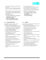 Предварительный просмотр 8 страницы CAB A3 Service Manual