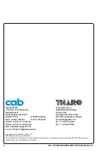 Preview for 2 page of CAB Apollo 4 Operator'S Manual