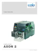 CAB AXON 2 Original Instructions Manual preview