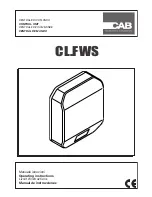 CAB CL.FWS Operating Instructions Manual предпросмотр