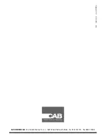 Предварительный просмотр 20 страницы CAB CL.FWS Operating Instructions Manual