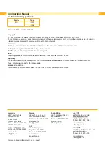 Preview for 2 page of CAB eos 1 Configuration Manual