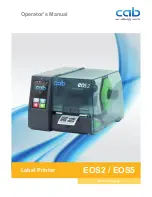 CAB EOS2 Operator'S Manual preview