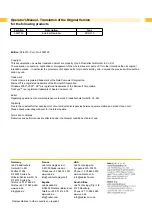 Preview for 2 page of CAB ER4/210 Operator'S Manual