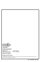 Preview for 2 page of CAB Hermes Series Technical Information