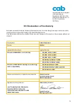 Preview for 5 page of CAB HS 150 Instructions For Use Manual