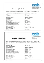 Preview for 39 page of CAB MAESTRO 2M Instructions For Use And Service