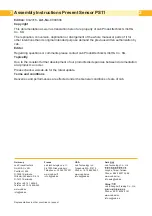 Предварительный просмотр 2 страницы CAB PS11 Assembly Instructions Manual