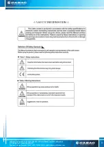 Preview for 3 page of CABAC C6818 Operation Manual