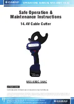 CABAC MSS-KREC-54AC Safe Operation & Maintenance Instructions preview