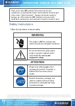 Preview for 2 page of CABAC MSS-KREC-54AC Safe Operation & Maintenance Instructions