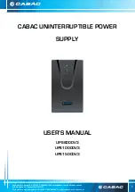 CABAC UPS1000DV3 User Manual preview