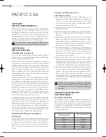 Предварительный просмотр 11 страницы CABASSE PACIFIC 3 SA Owner'S Manual