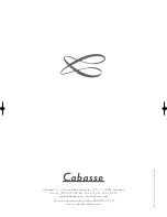 Preview for 14 page of CABASSE SANTORIN 21 Manual