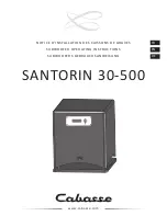 CABASSE Santorin 30-500 Operating Instructions Manual предпросмотр