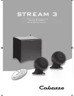 CABASSE STREAM 3 Owner'S Manual предпросмотр