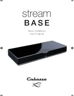 Preview for 1 page of CABASSE Stream BASE Owner'S Manual