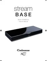 Предварительный просмотр 1 страницы CABASSE Stream BASE Owner'S Manual