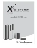 CABASSE XI SYSTEM - Owner'S Manual предпросмотр